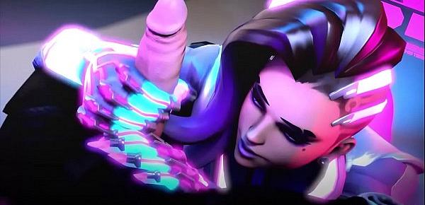  Overwatch Sombra porn compilation with heroes